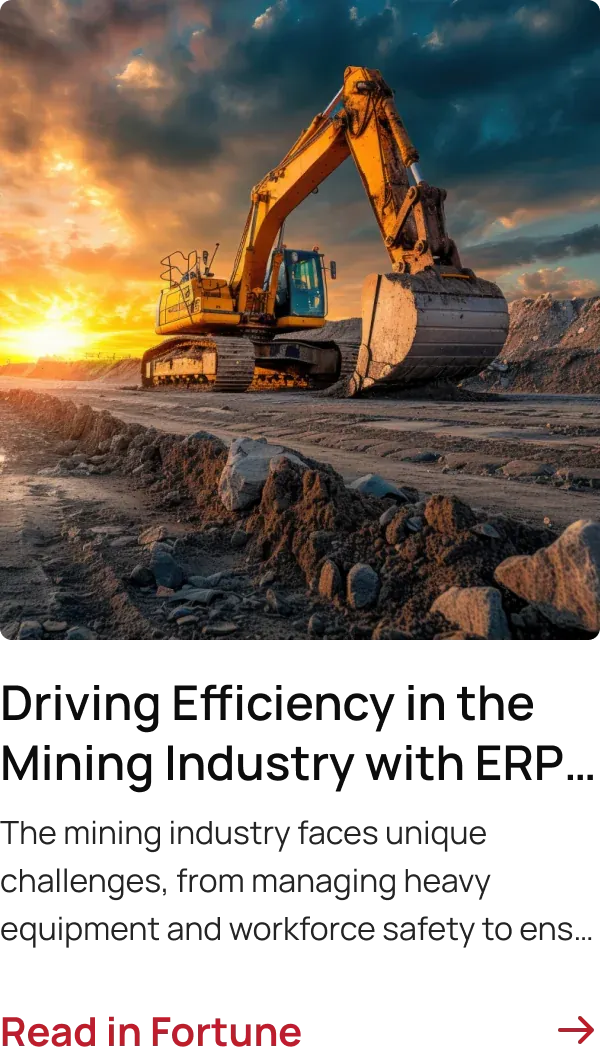 Driving Efficiency in the Mining Industry with ERP Solutions