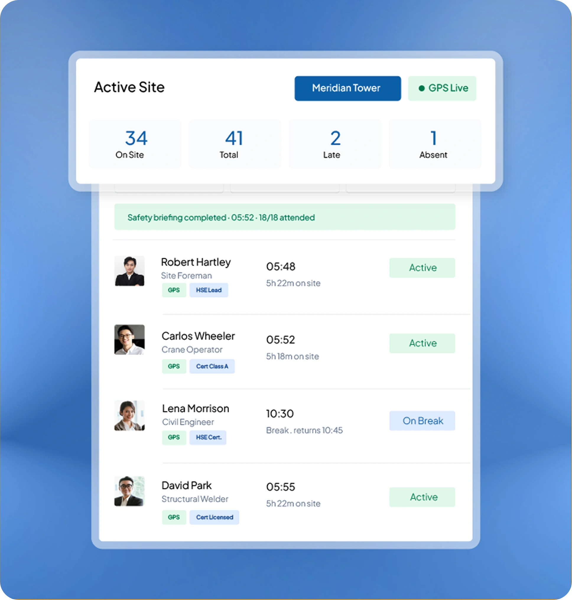 construction software feature page HashMicro for Site Operations & Workforce