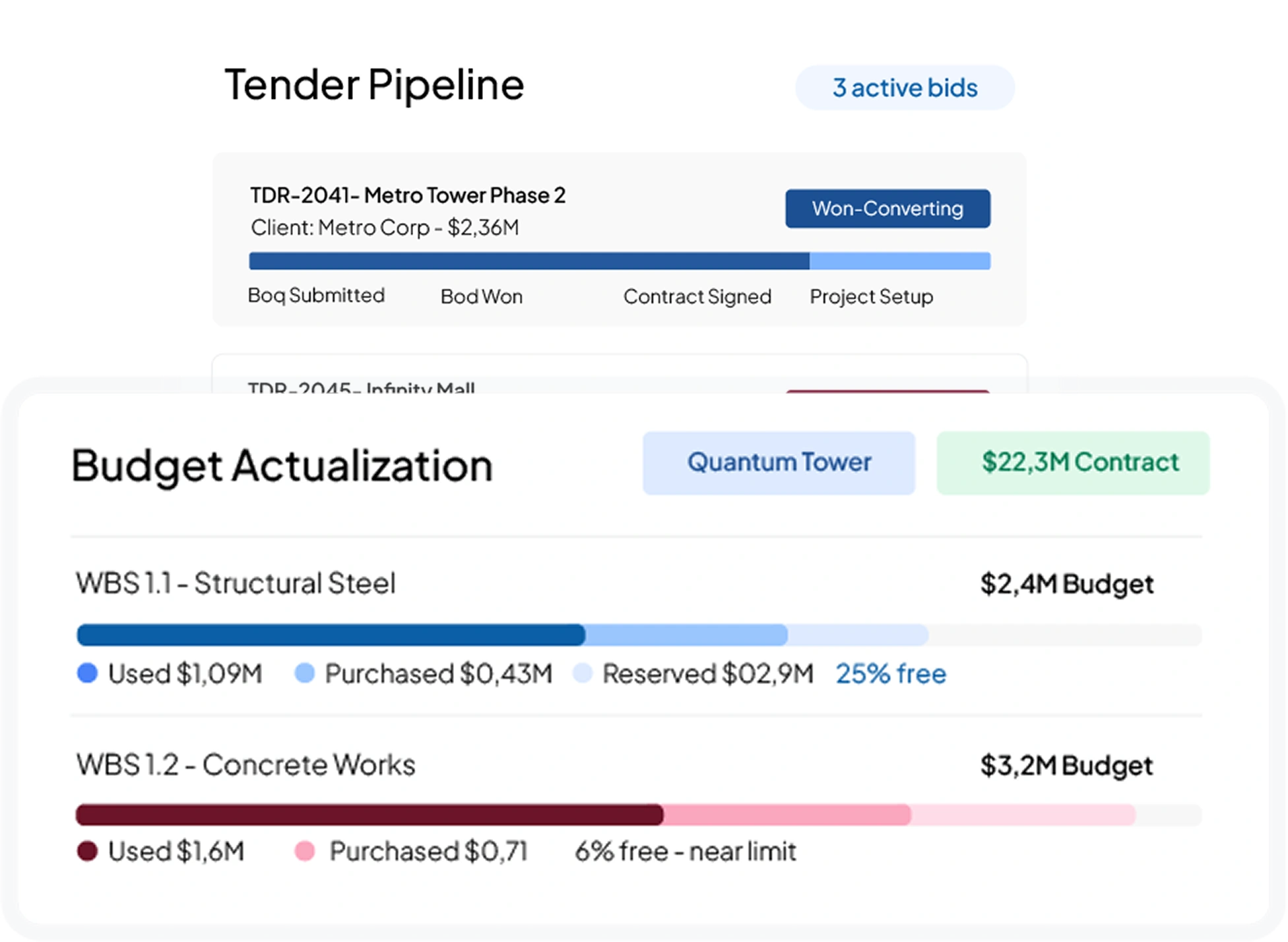 construction software interface HashMicro