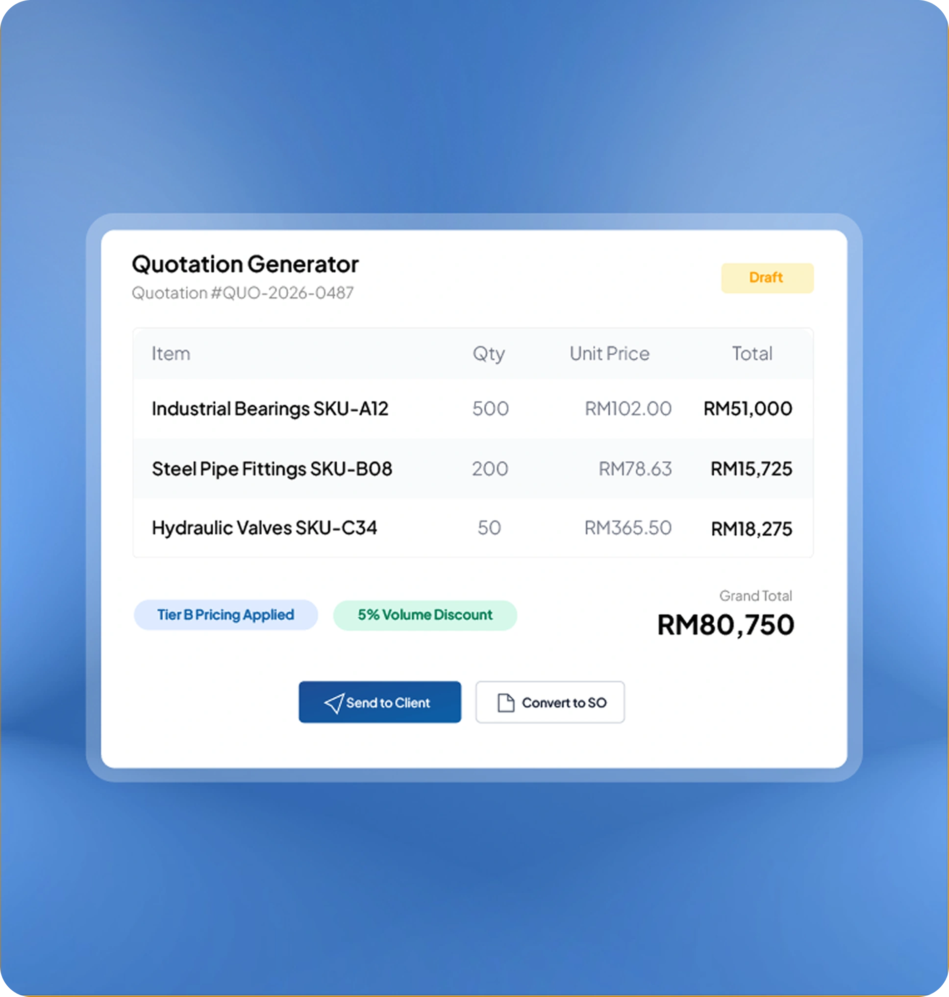 crm software feature page HashMicro for Quotation Management