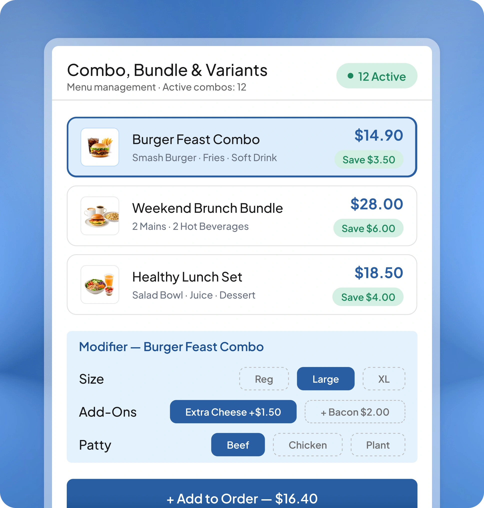 pos f&b software feature page HashMicro for Menu Pricing Management