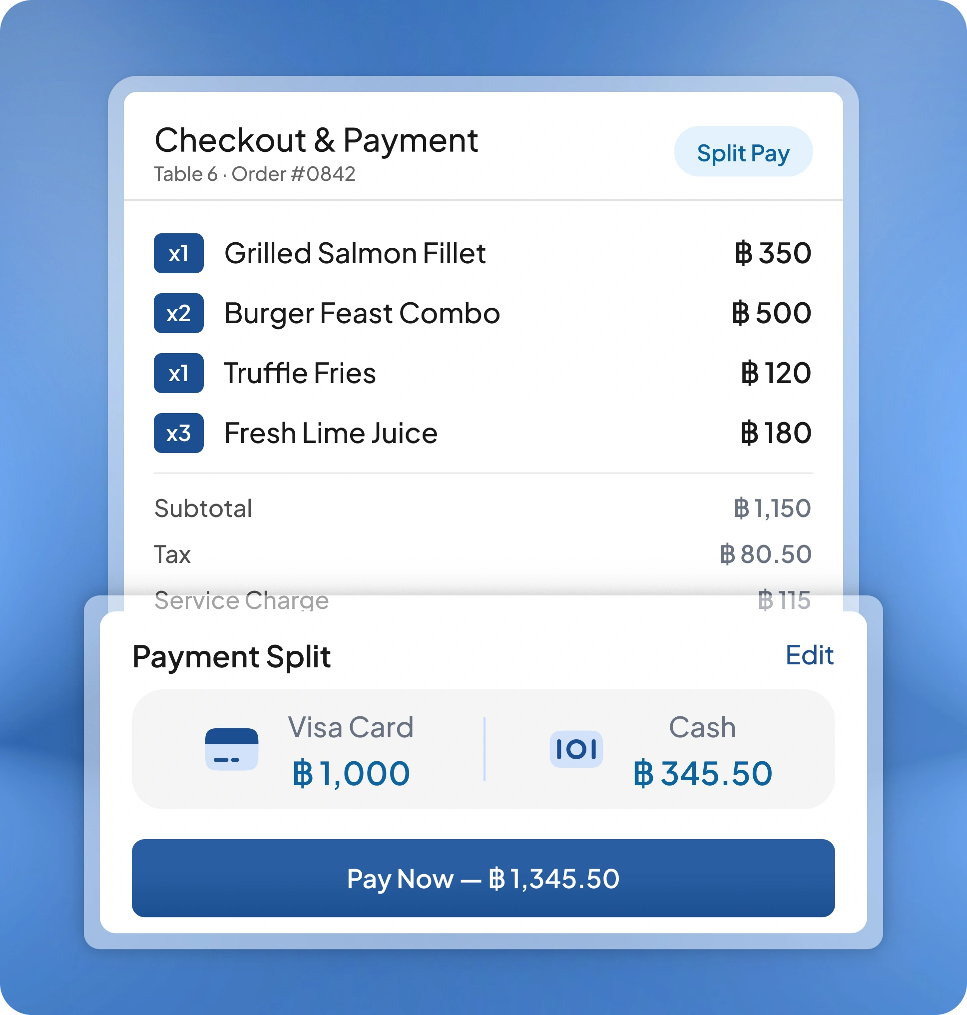 pos f&b software feature page HashMicro for Payment & Checkout