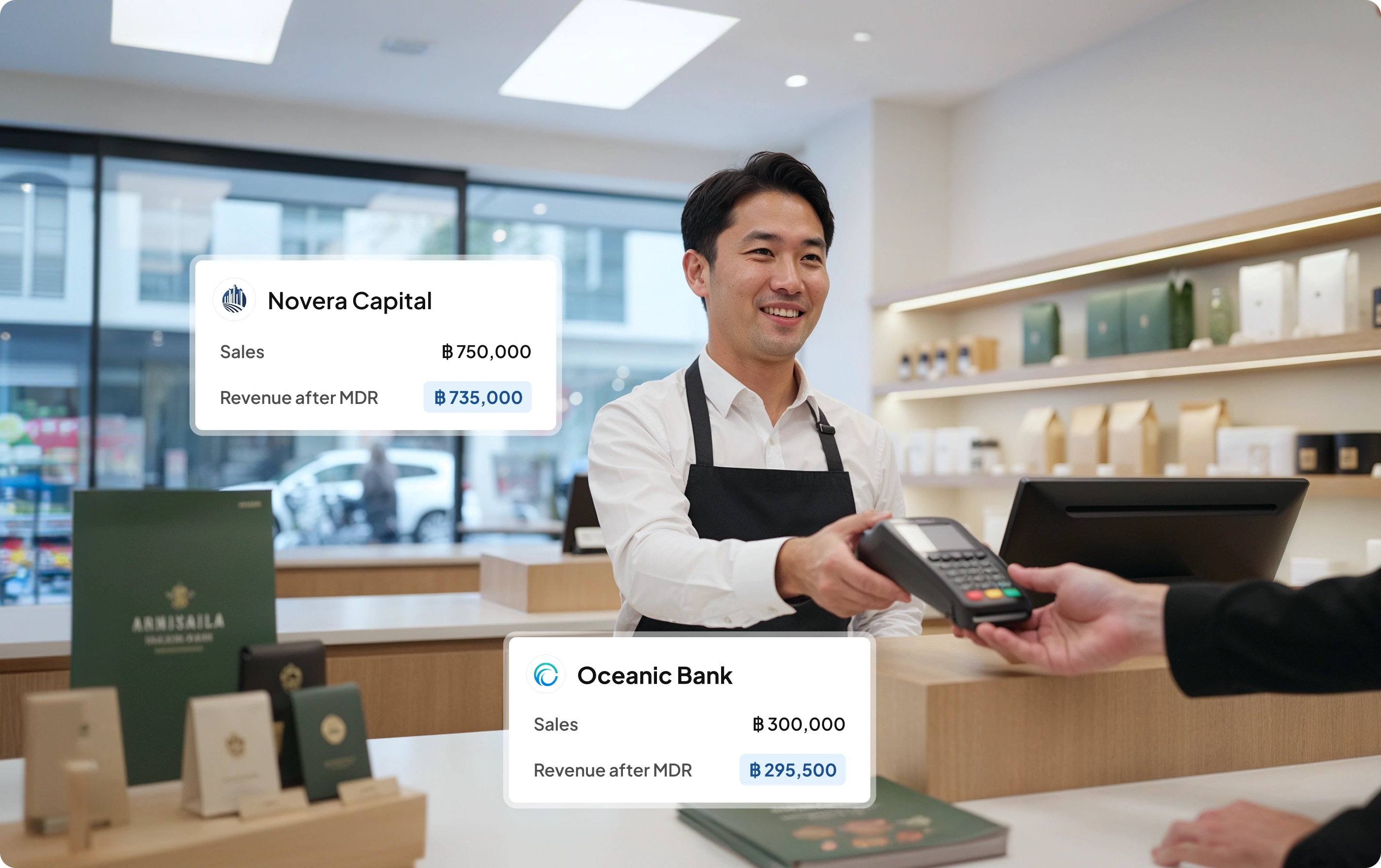 โมดูลซอฟต์แวร์ POS Retail ของ HashMicro สำหรับการเชื่อมต่อเครื่องรูดบัตร EDC